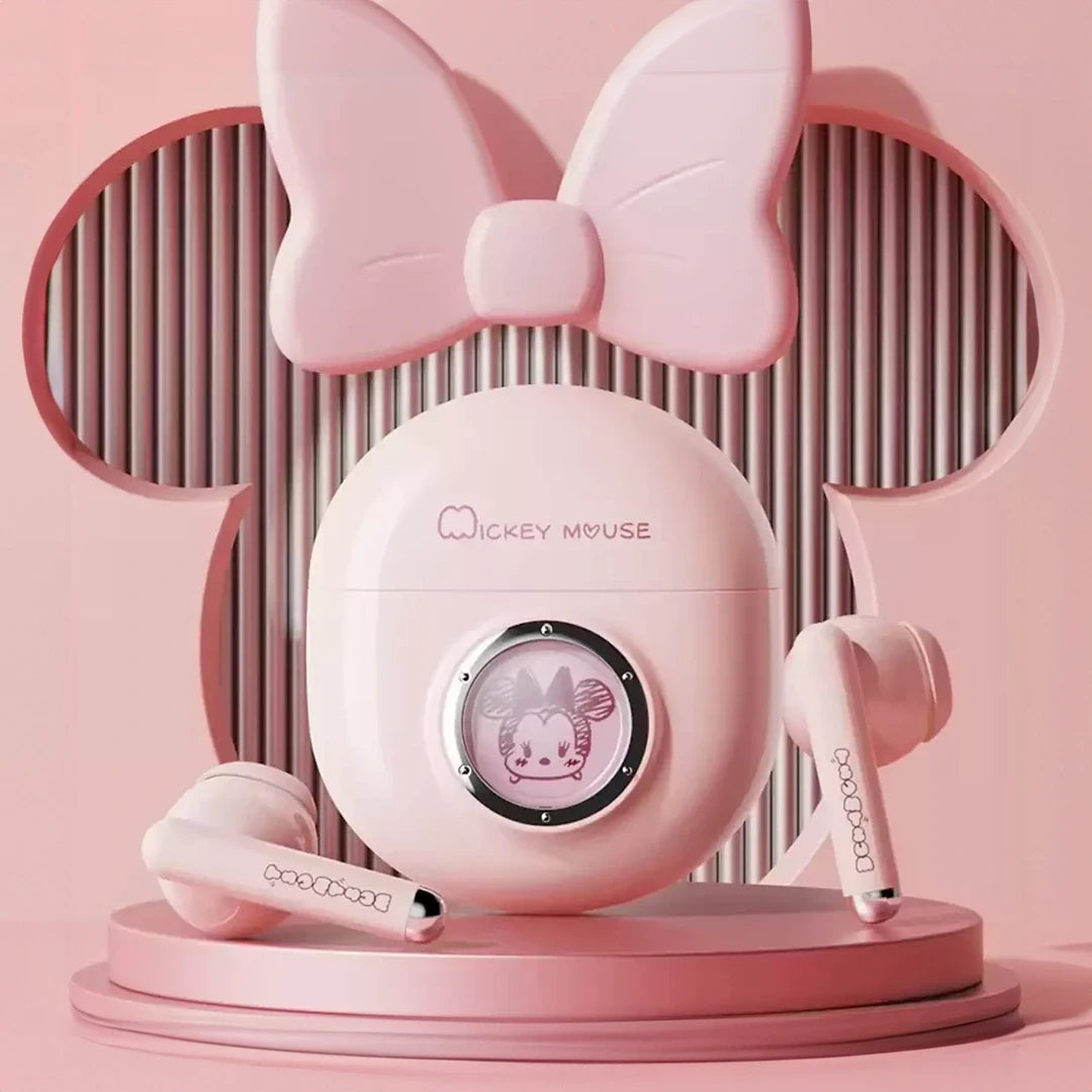 Disney Bluetooth Wireless Headphones Minnie Pink