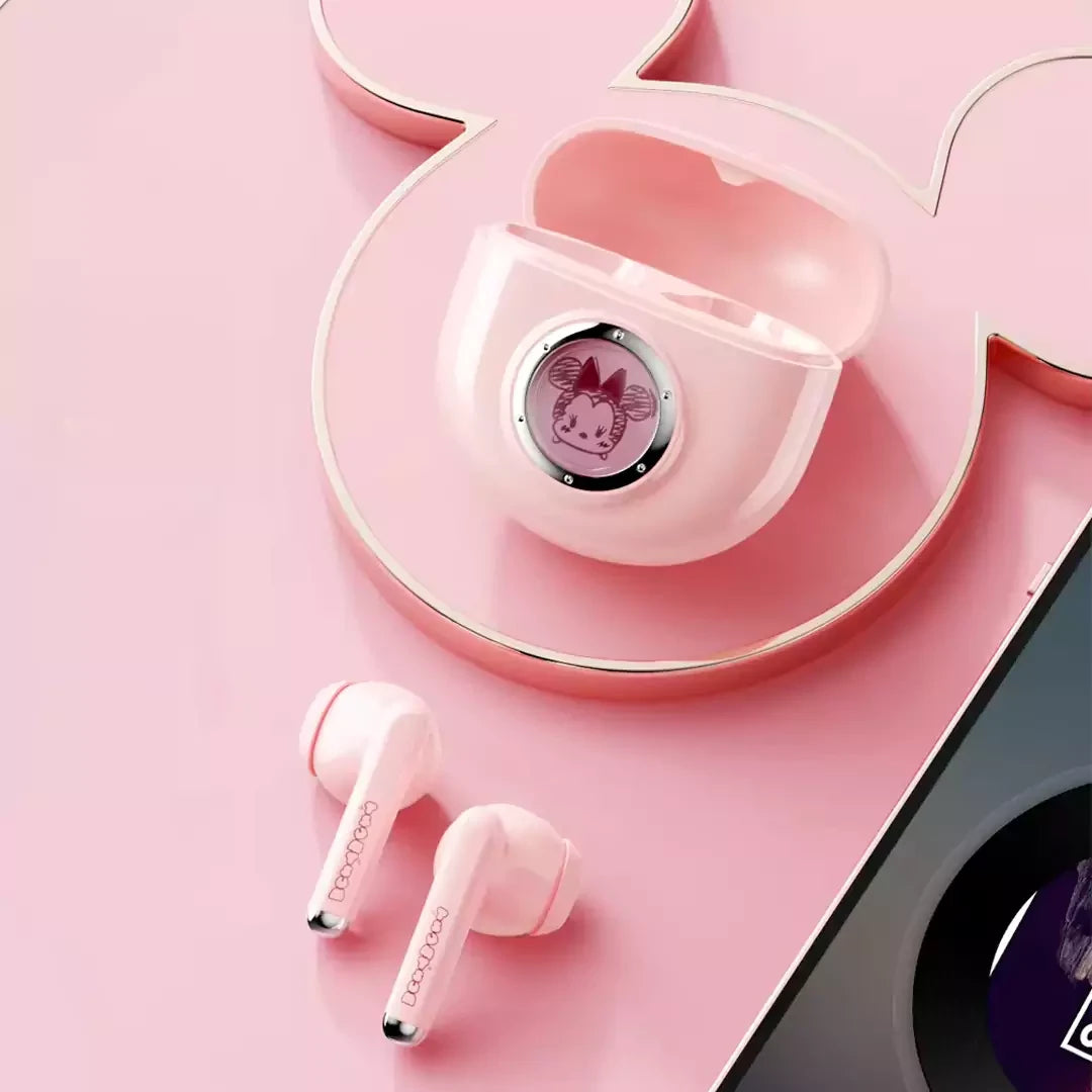 Disney Bluetooth Wireless Headphones Minnie Pink