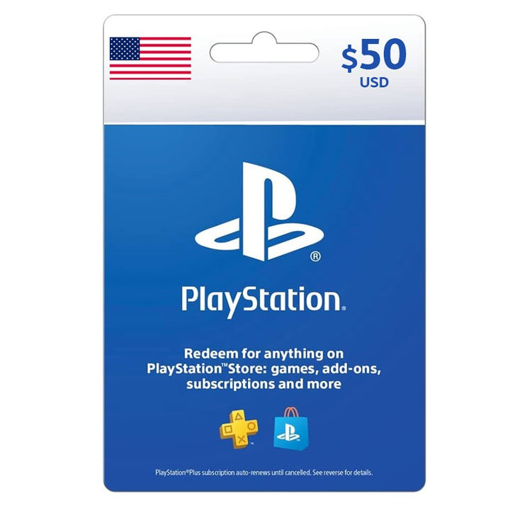 PlayStation Store Gift Card $50 - USA (SMS Delivery)