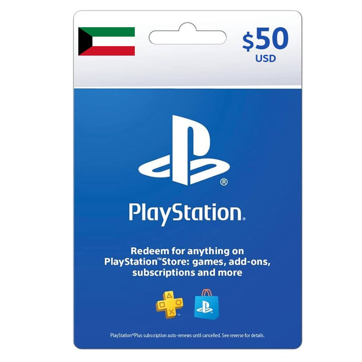 PlayStation Store Gift Card $50 - KUWAIT (SMS Delivery)