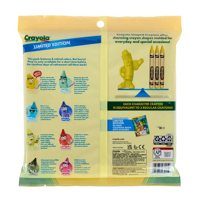 Crayola Limited Edition Character Shaped Crayons - 8 Pack