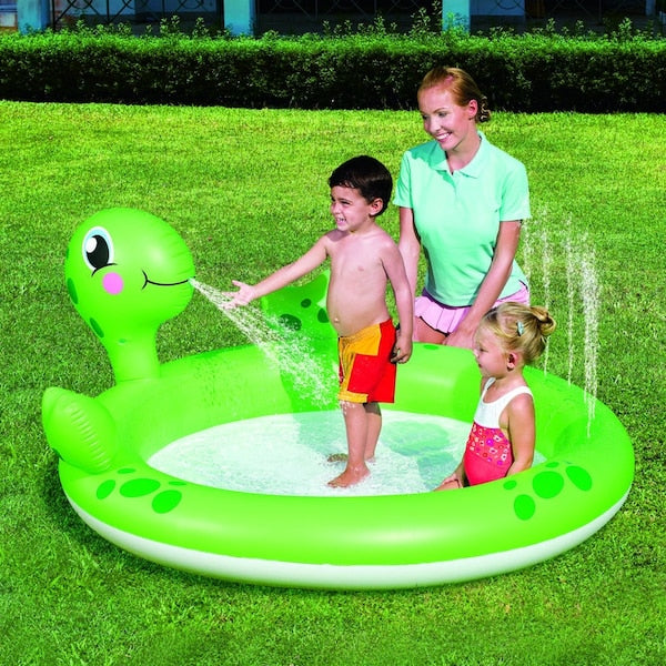 Bestway® 71"x60"x26" Interactive Turtle Play Pool