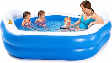 Bestway®  7' x 6'9" x 27"/2.13m x 2.06m x 69cm Family Fun Pool