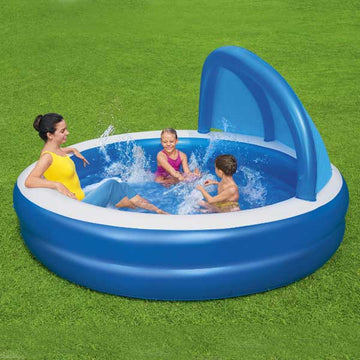 Bestway®  7'11" x 7'11" x 55"/2.41m x 2.41m x 1.40m Summer Days Family Pool
