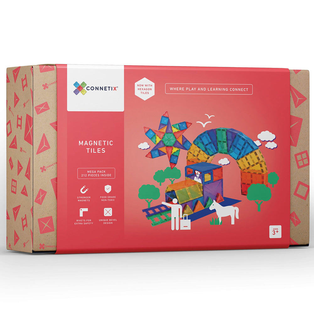 Connetix - Magnetic Tiles Mega Pack - 212 Pcs