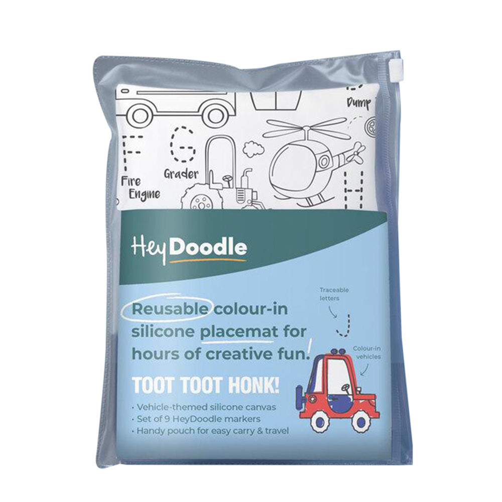 HeyDoodle Vehicles Silicone Mat Colouring