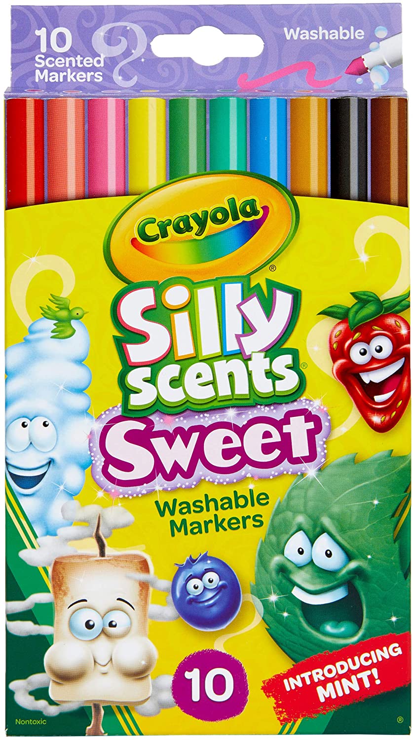 Crayola Silly Scents Sweet Fine Line Washable Markers - 10 Pack