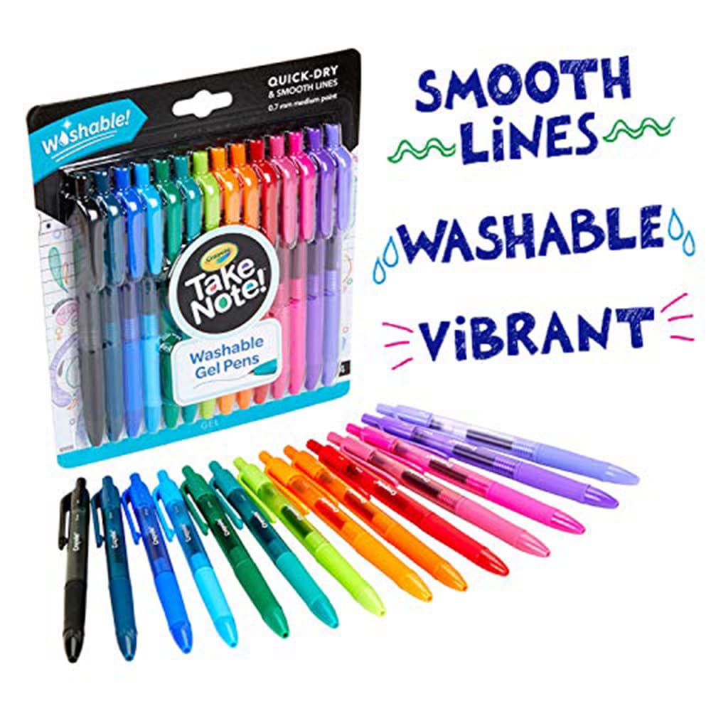 Crayola Colored Gel Pens Washable 14 Count