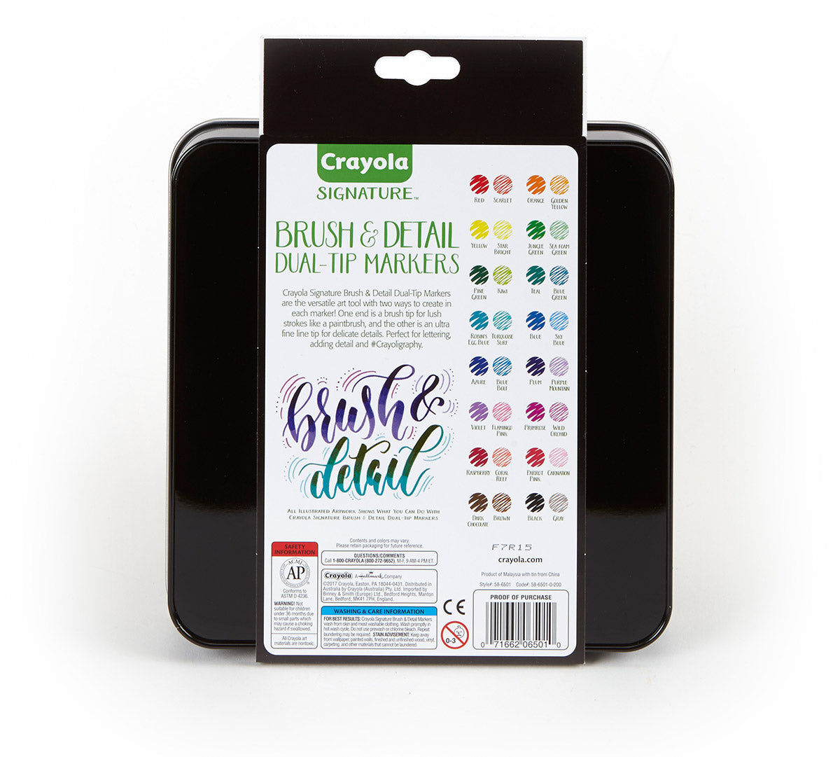 Crayola Signature Brush & Detail Dual Ended Markers - 16 Pack