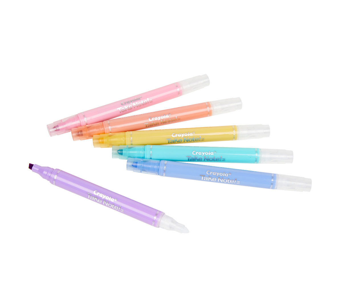 Crayola Take Note Erasable Highlighters Pastel Party - 6 Pack