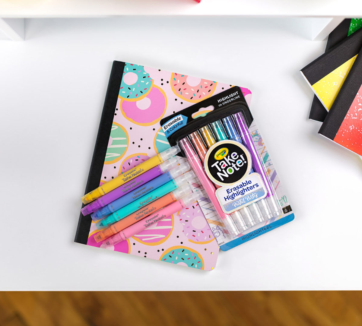 Crayola Take Note Erasable Highlighters Pastel Party - 6 Pack