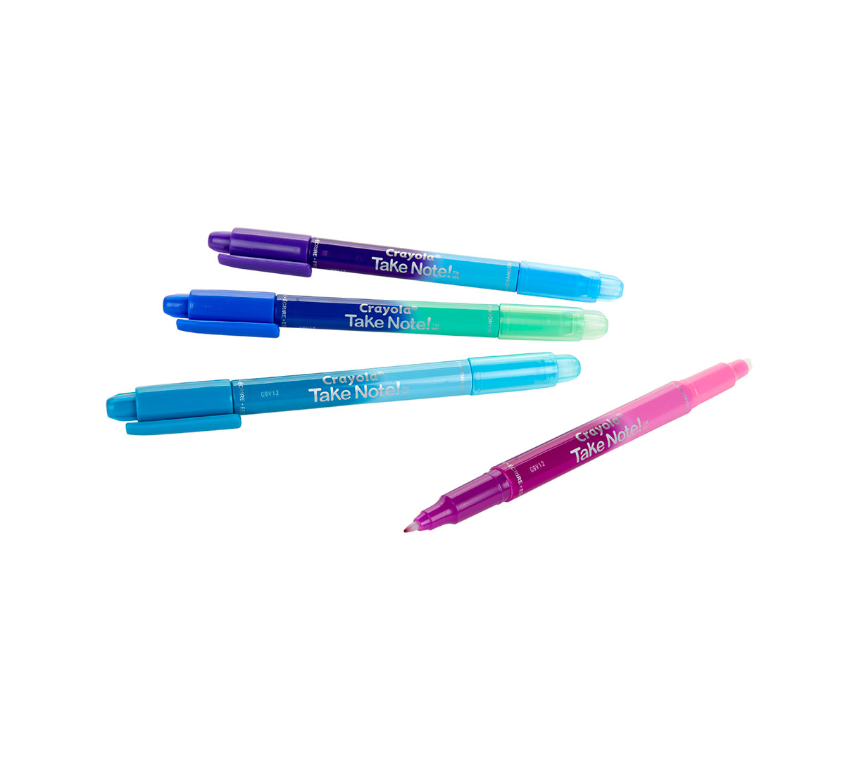 Crayola Take Note Dual Ended Color Changing Pens - 4 Pack