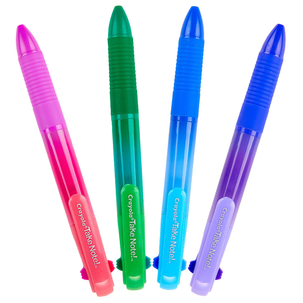 Crayola Take Note Washable Gel Pens Ombre 4pcs