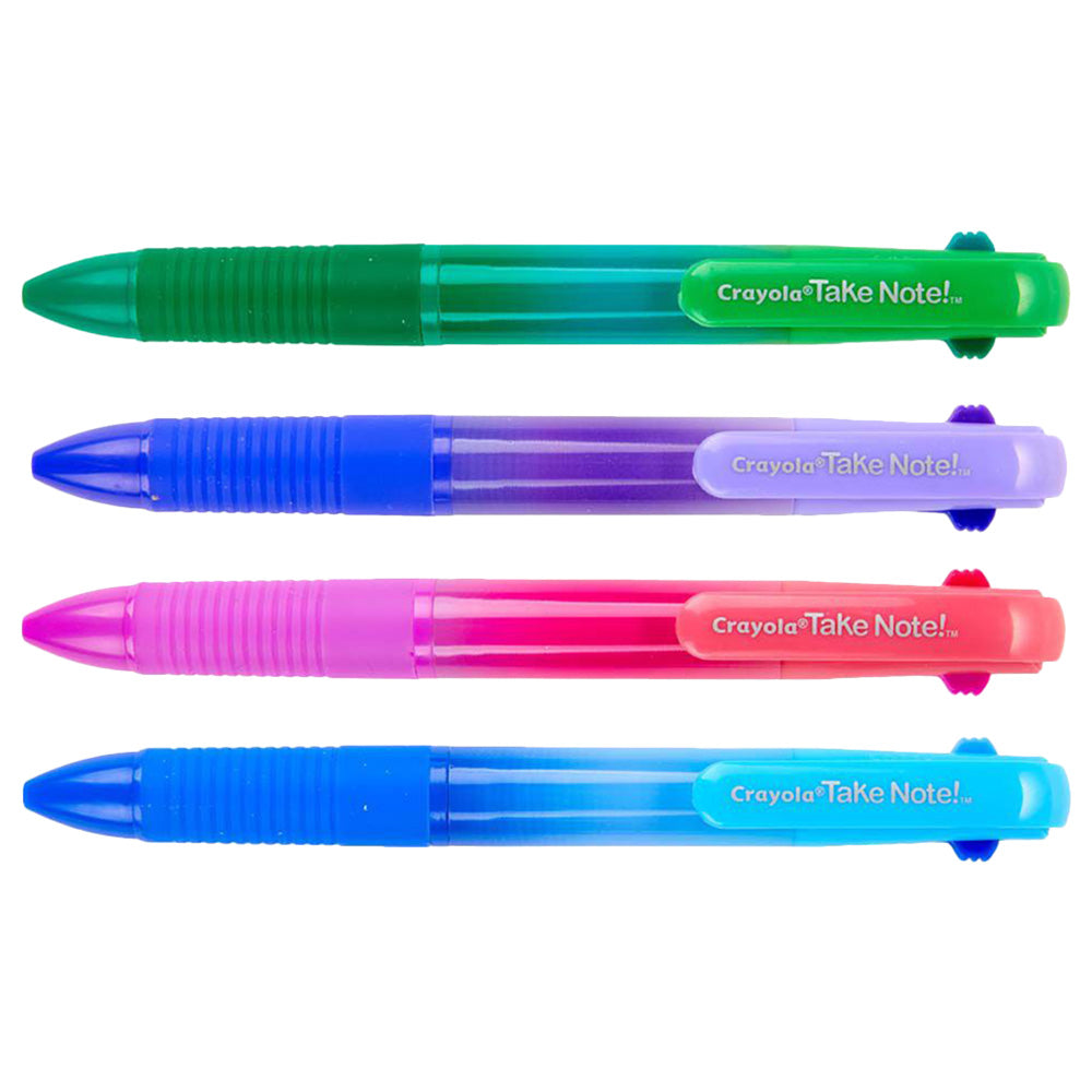 Crayola Take Note Washable Gel Pens Ombre 4pcs