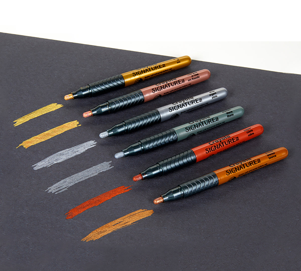 Crayola Signature Liquid Metal Craft Permanent Markers - 6 Pack