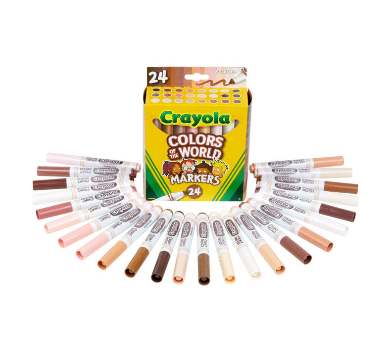 Crayola Washable Broad Line Markers 24Ct