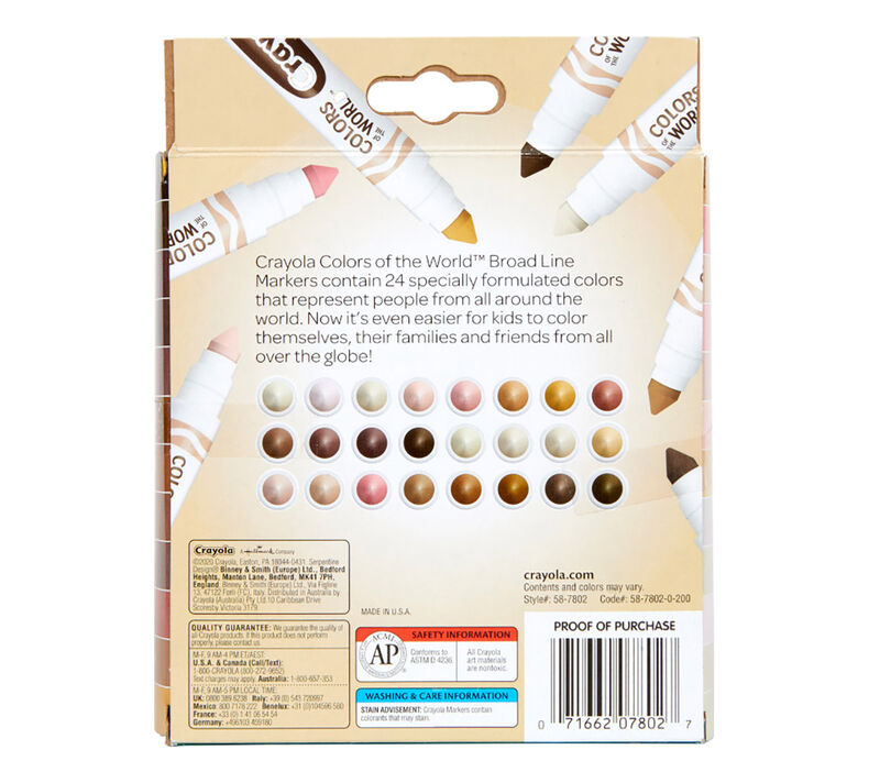 Crayola Washable Broad Line Markers 24Ct