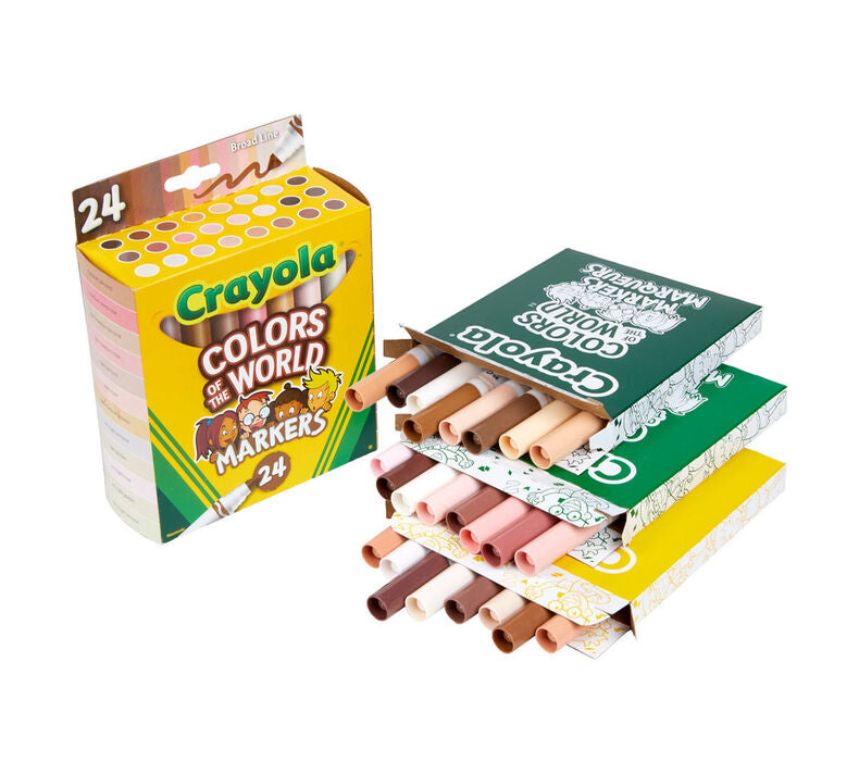 Crayola Washable Broad Line Markers 24Ct