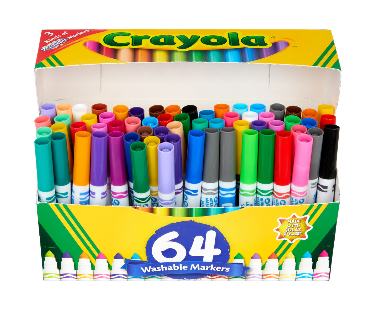 Crayola Washable Markers Variety Pack - 64 Pieces