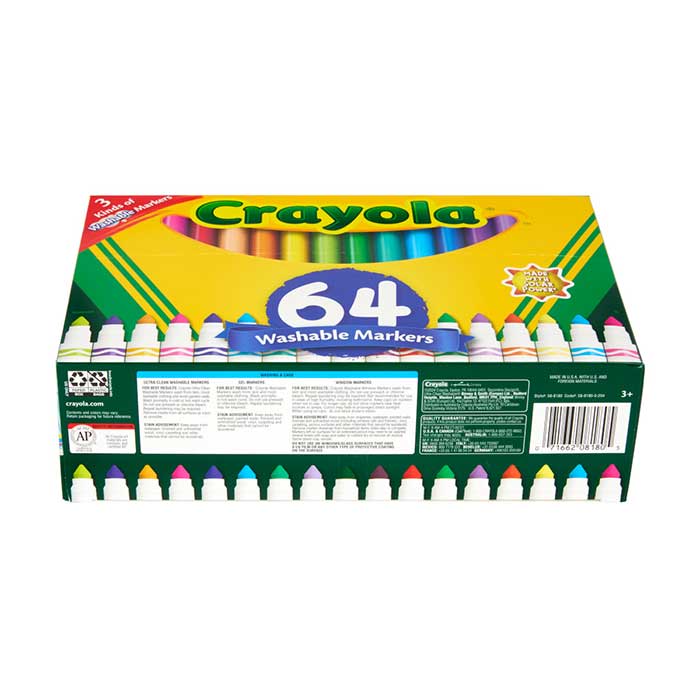 Crayola Washable Markers Variety Pack - 64 Pieces