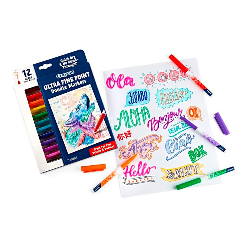 Crayola Fine Art Markers - 12 Colors
