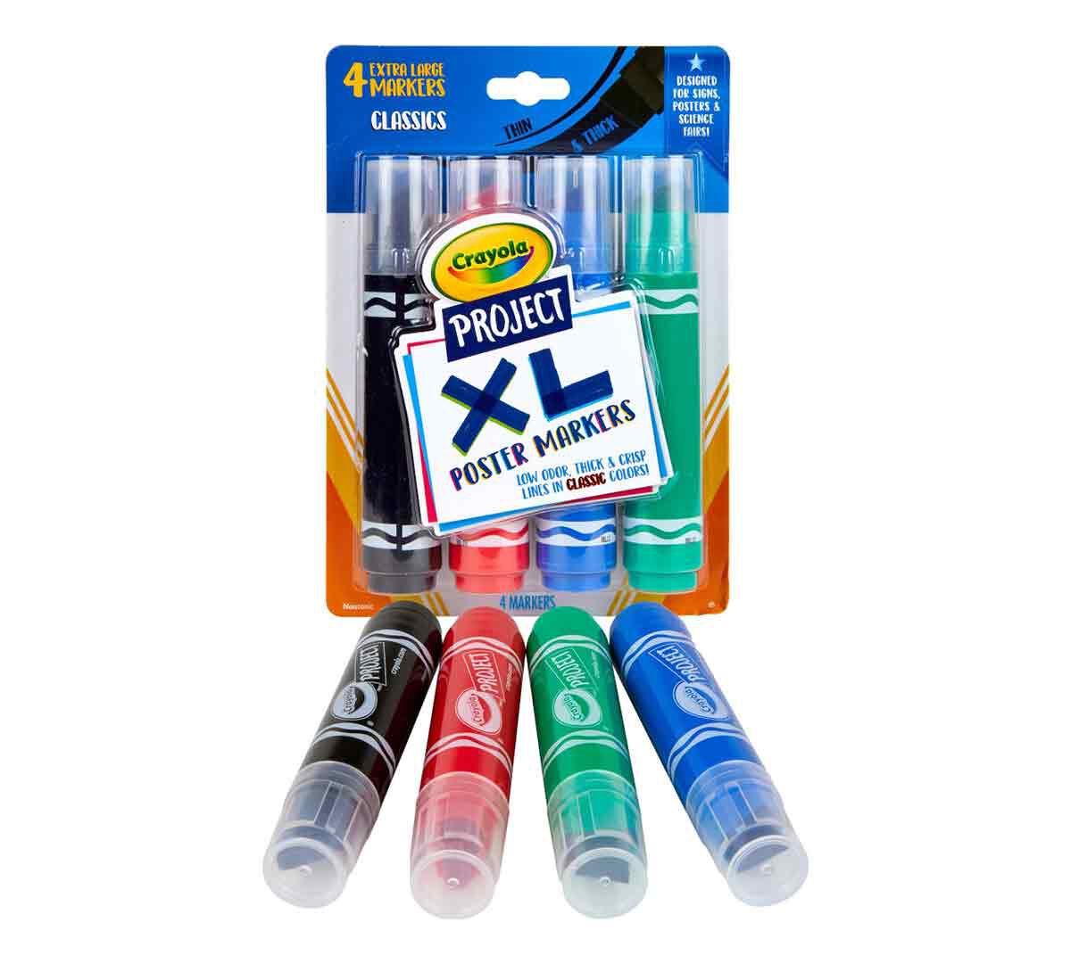 Crayola Project XL Poster Marker - 4 Colors