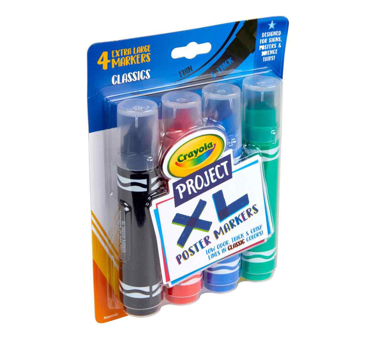 Crayola Project XL Poster Marker - 4 Colors