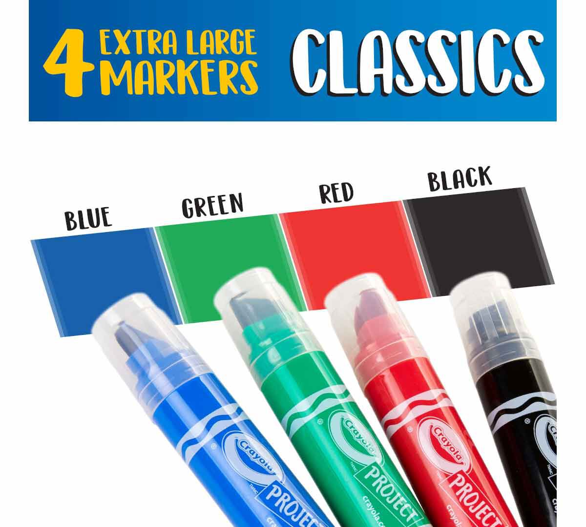 Crayola Project XL Poster Marker - 4 Colors