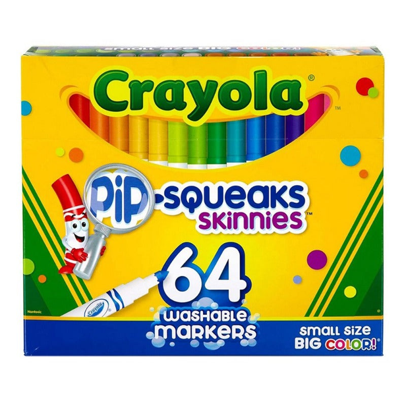 Crayola Washable Pip-Squeaks Skinnies Markers - 64 Color