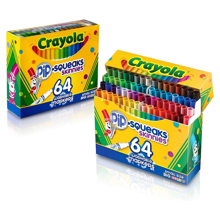 Crayola Washable Pip-Squeaks Skinnies Markers - 64 Color
