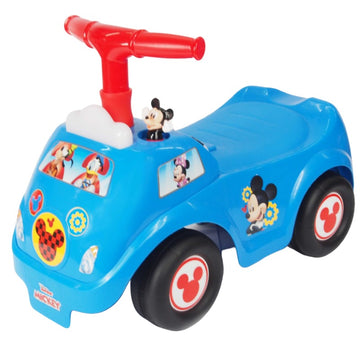 Kiddie Land Disney Mickey Mouse Lights N' Sounds Activity Ride On - Blue