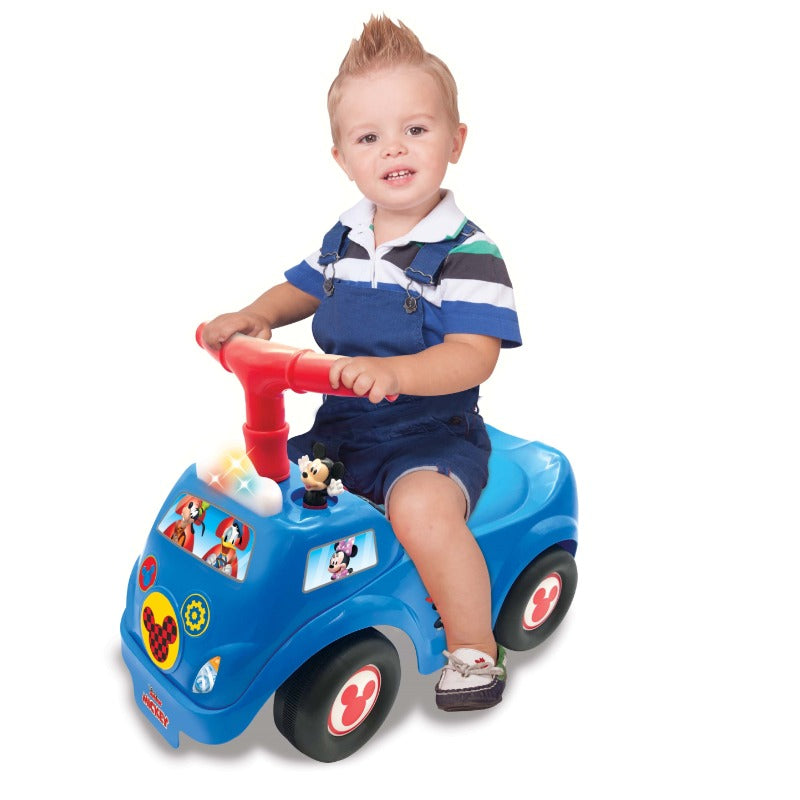 Kiddie Land Disney Mickey Mouse Lights N' Sounds Activity Ride On - Blue