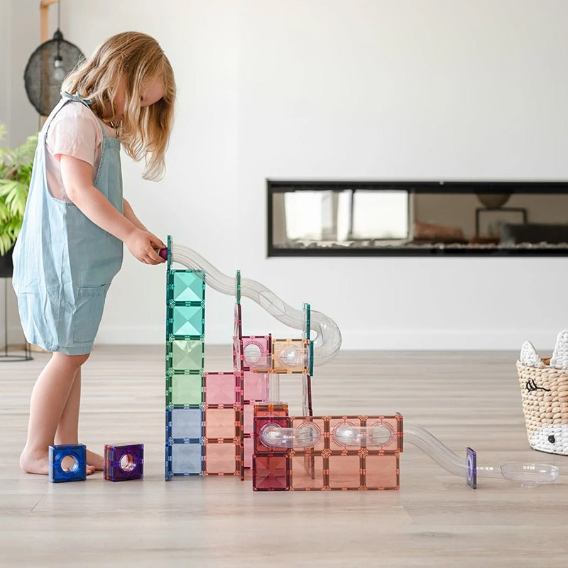 Connetix - Tiles 80 Piece Pastel Ball Run Expansion Pack