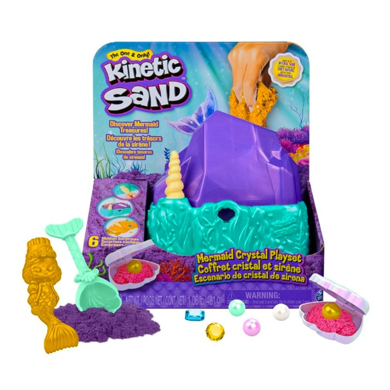 Kinetic Sand Mermaid Crystal Playset