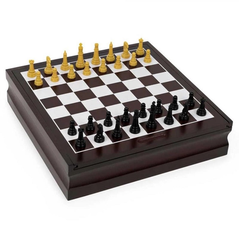Spin Master Class Family Chess Play Set 10 Games Blue