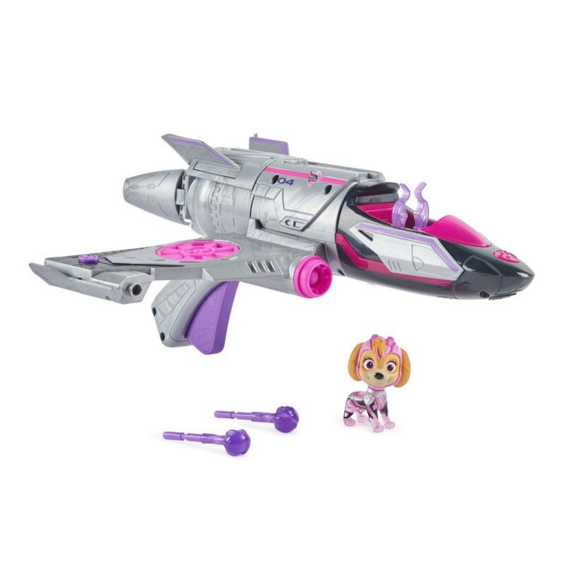 PAW Patrol Transforming Rescue Jet with Skye Mighty Pups Action Figure