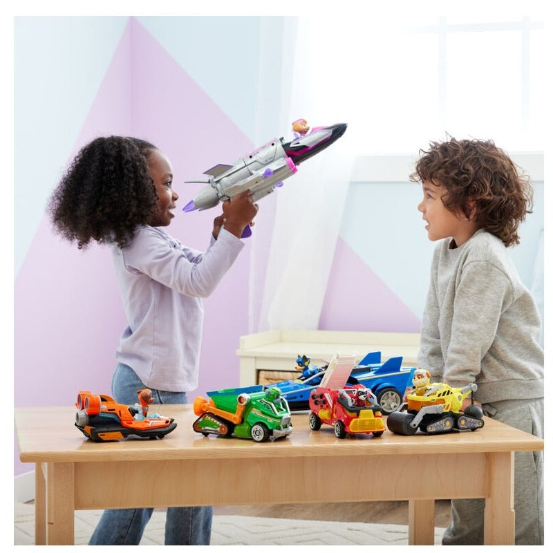 PAW Patrol Transforming Rescue Jet with Skye Mighty Pups Action Figure