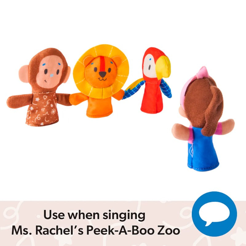 Ms. Rachel Zoo Song Finger Puppet Set