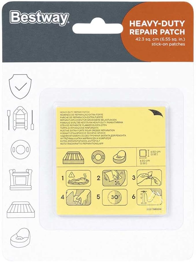 Bestway®  2.5" x 2.5"/6.5cm x 6.5cm Heavy Duty Repair Patch