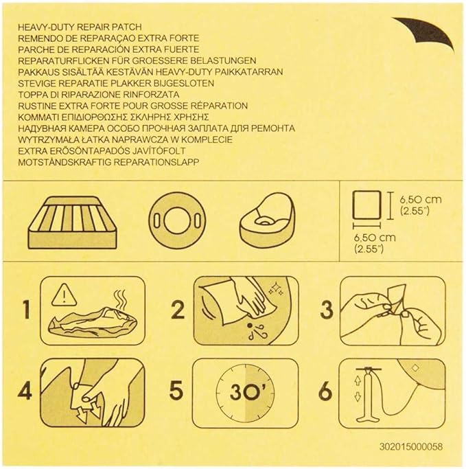 Bestway®  2.5" x 2.5"/6.5cm x 6.5cm Heavy Duty Repair Patch