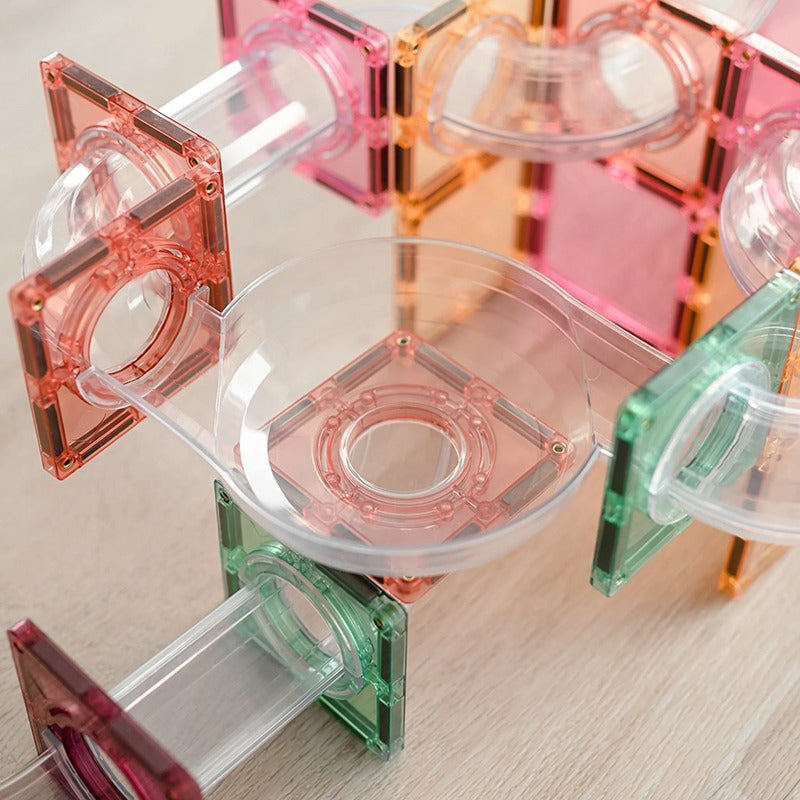 Connetix - Tiles 80 Piece Pastel Ball Run Expansion Pack