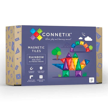 Connetix - Magnetic Rainbow Mini Pack 24 Pcs