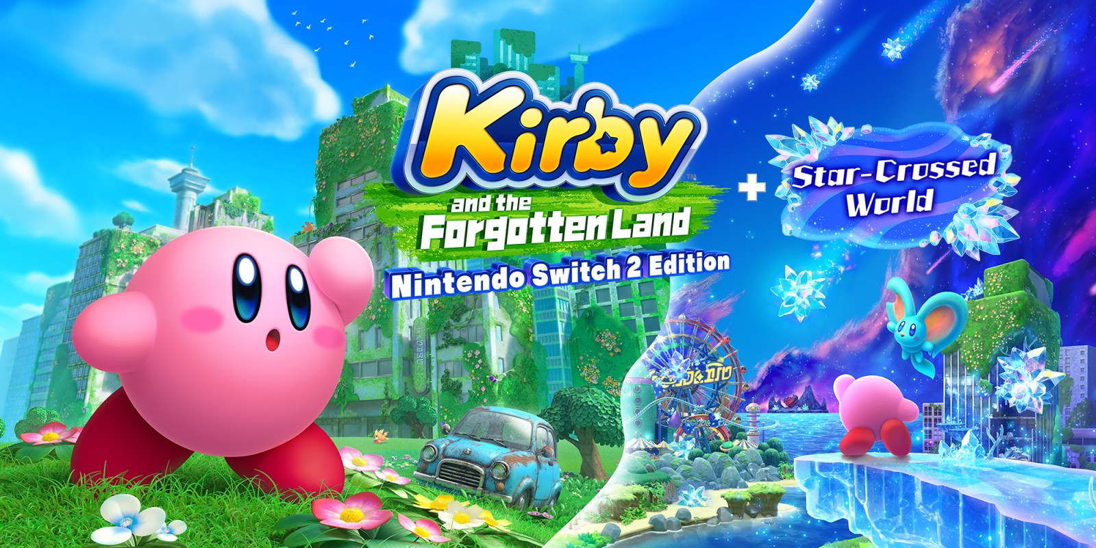 Kirby and the Forgotten Land + Star Crossed World for Nintendo Switch 2