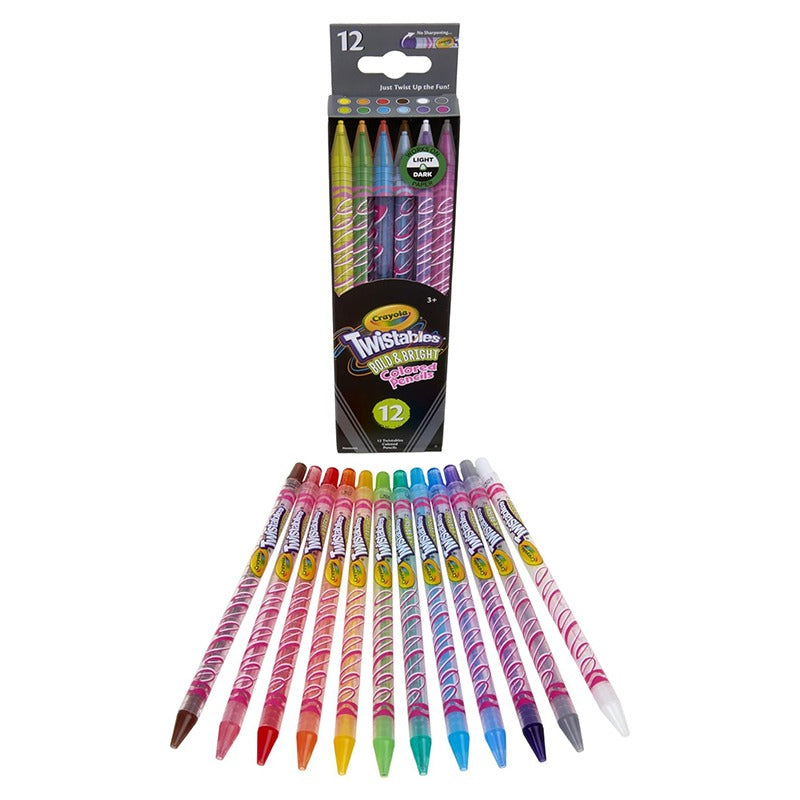 Crayola Erasable Twistable Colored Pencils 12-Pieces