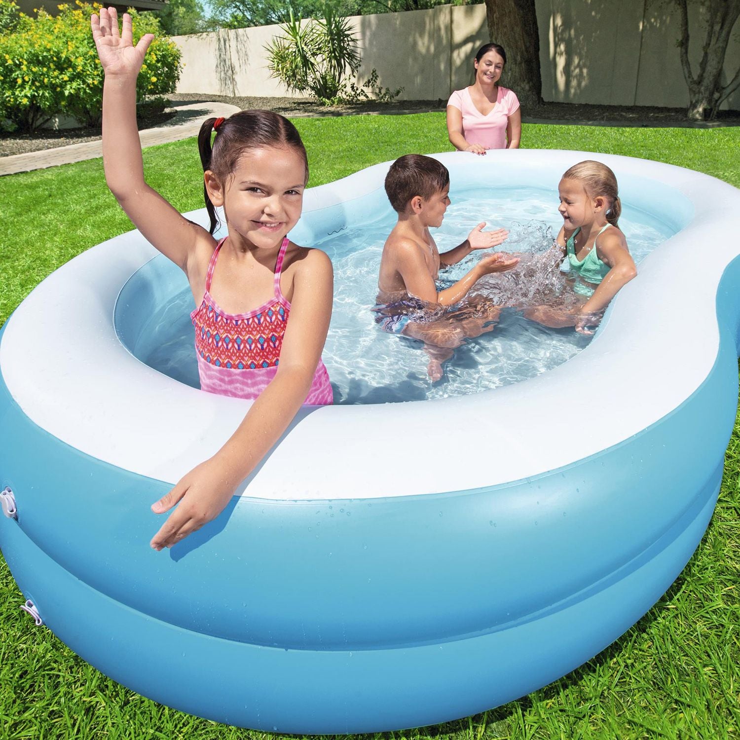 Bestway®  8'7" x 62" x 18"/2.62m x 1.57m x 46cm The Big Lagoon Family Pool