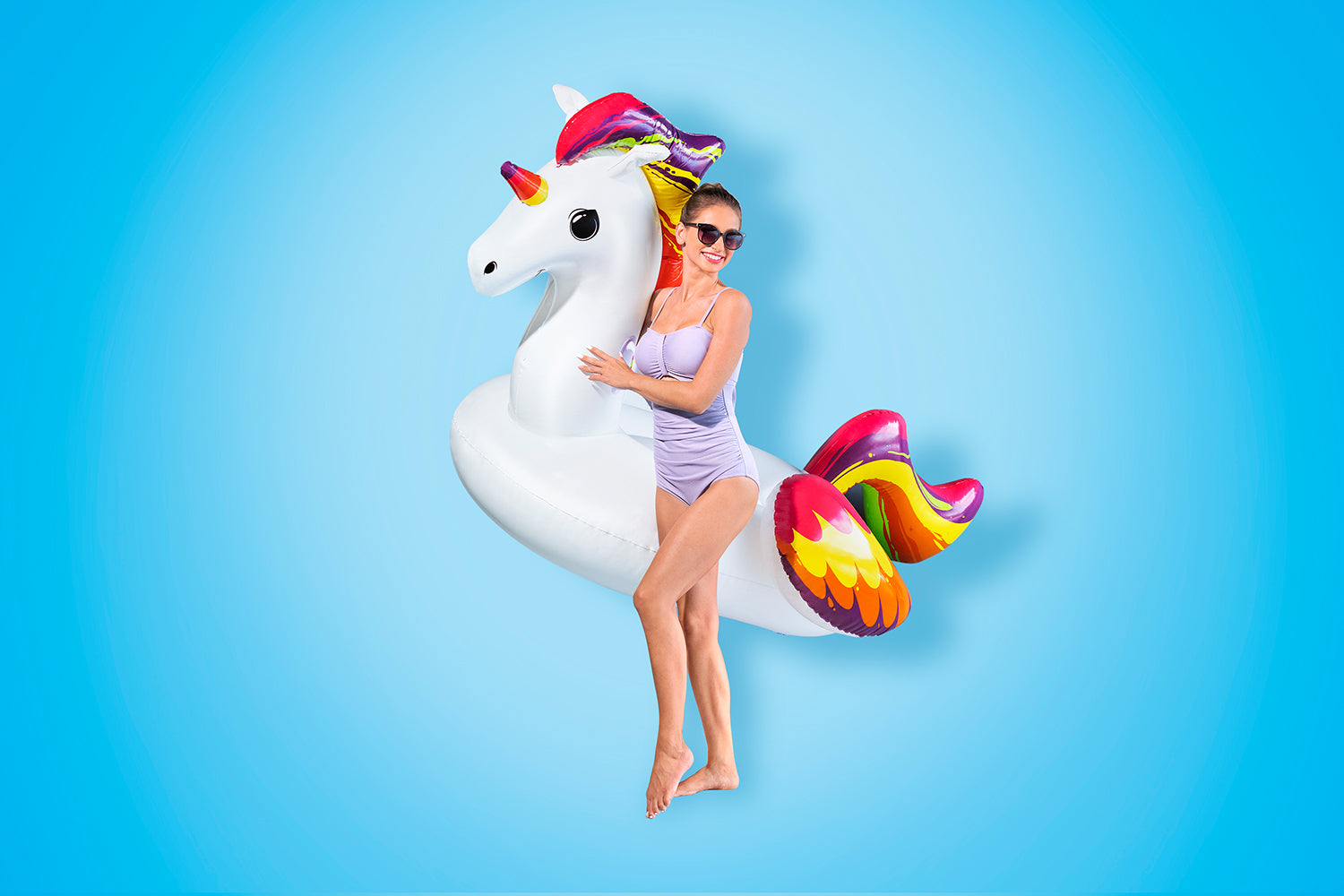 Bestway®  7'4" x 64.5"/2.24m x 1.64m Supersized Unicorn Rider