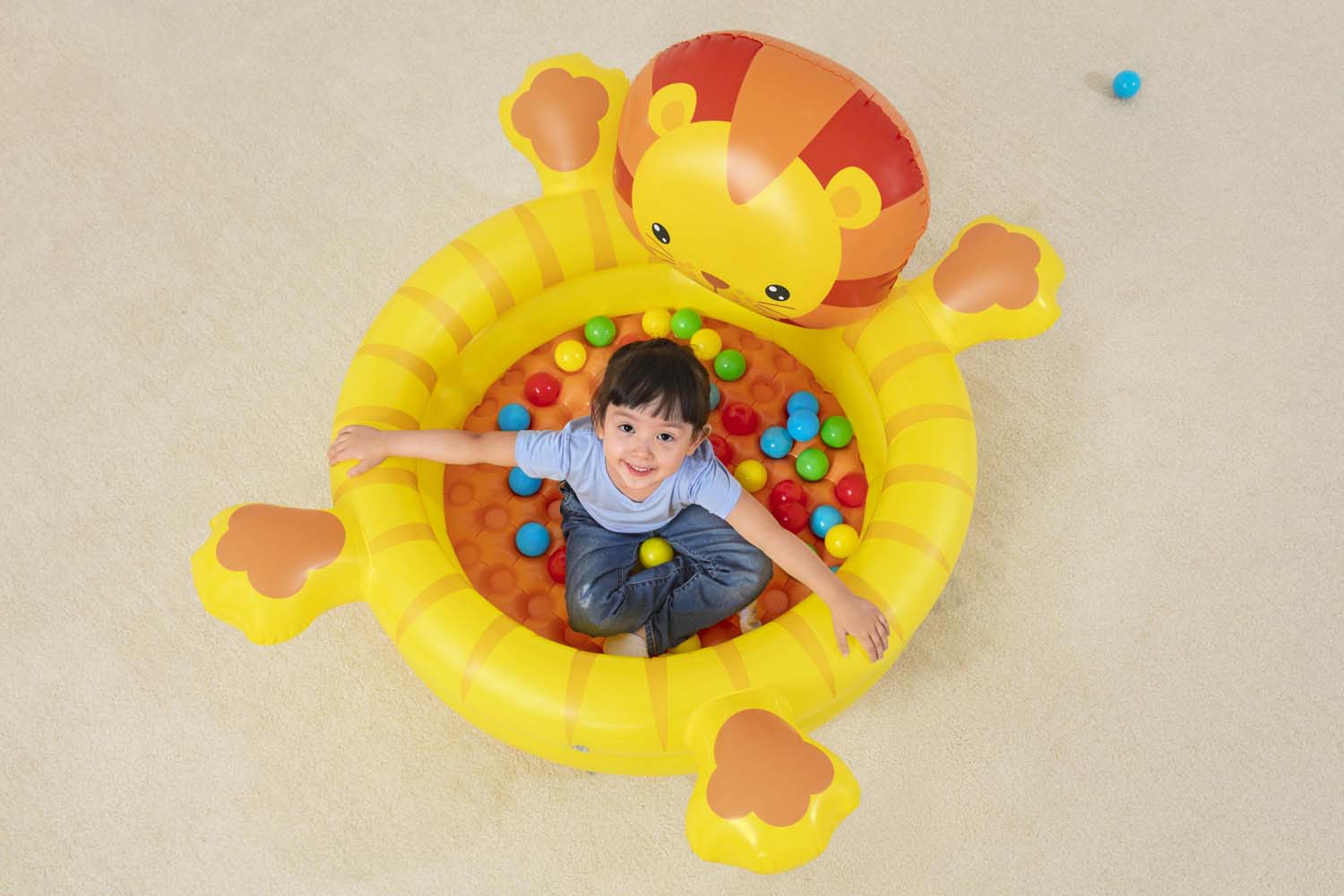 Bestway® Up, In & Over™  44" x 39" x 24"/1.11m x 98cm x 61.5cm Lion Ball Pit