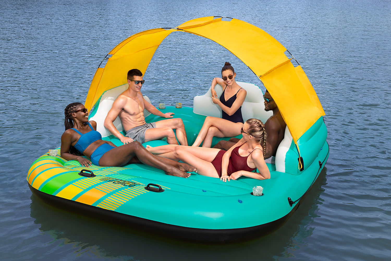 Hydro-Force® 5-person island Sunny Lounge 300 x 275 cm