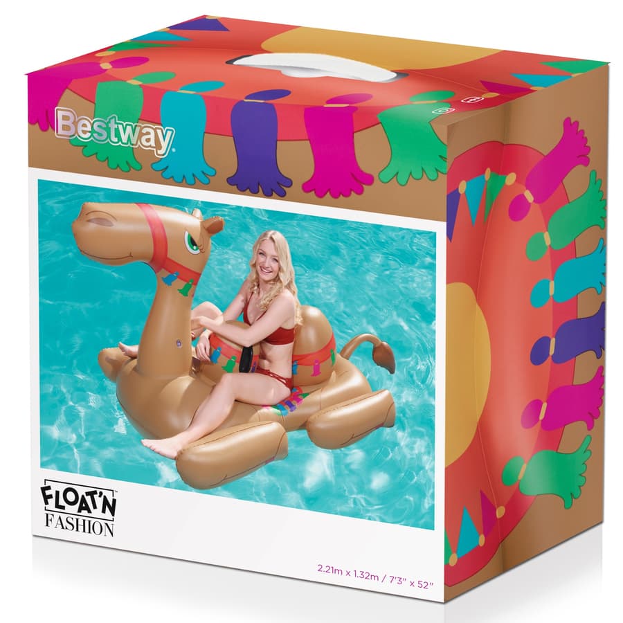 Bestway®  7'3" x 52"/2.21m x 1.32m Camel Pool Float