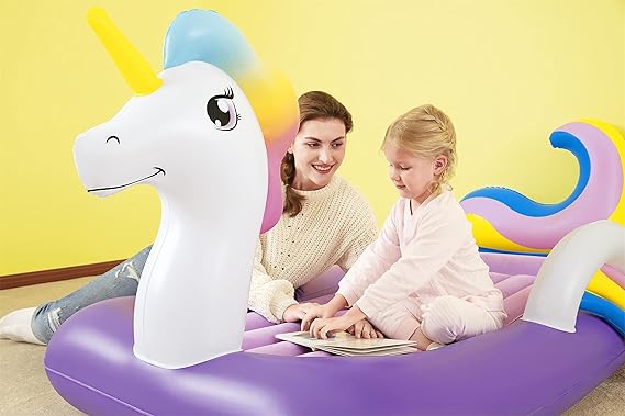 Up, In & Over™     77" x 41" x 33"/1.96m x 1.04m x 84cm DreamChaser Airbed - Unicorn